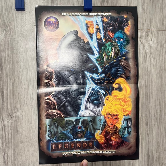 Ken Lashley Legends DHJ Comics Promo Poster promotional - Picture 1 of 6